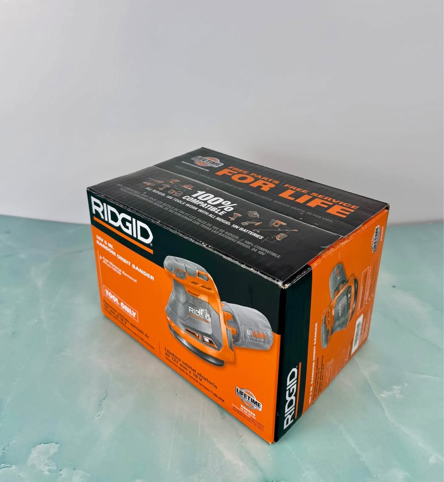 Brand NEW Ridgid Orbit Sander - RIDGID 18V (Tool Only) - photo 5