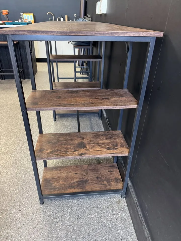 Bar Height Dining Table - Rustic Industrial Style image indicator(7)