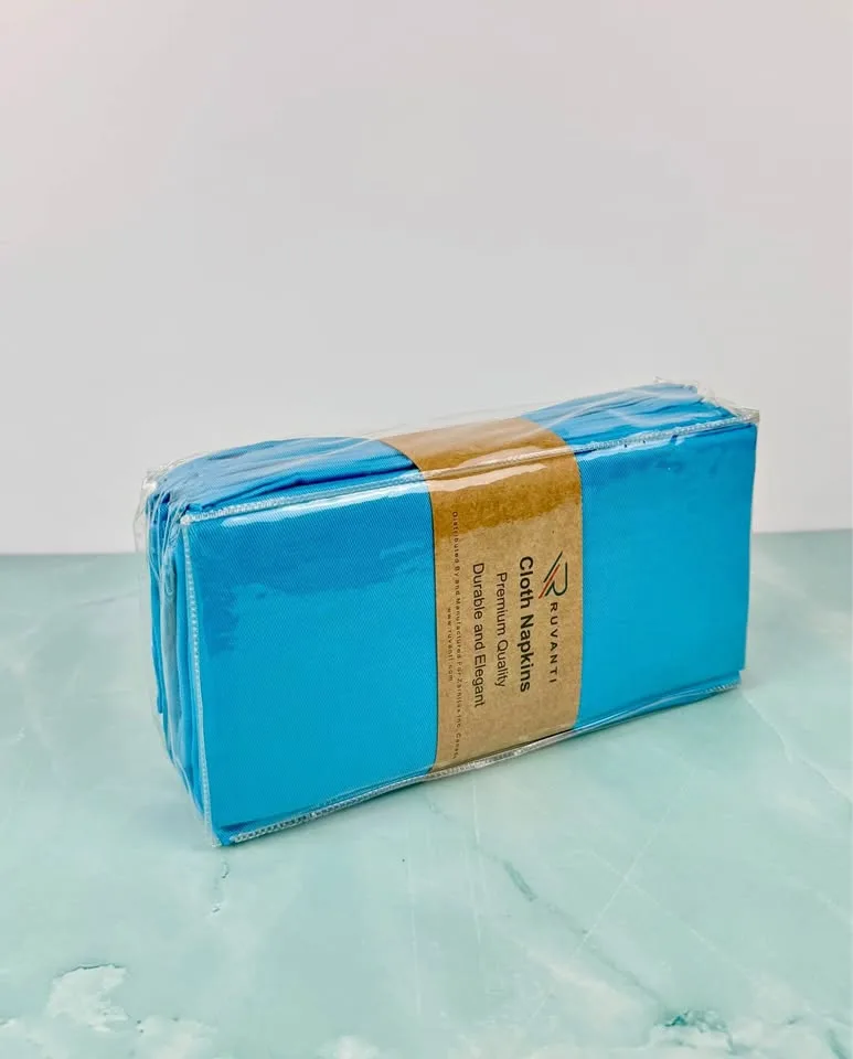 Table Dinner Napkins - Cloth Napkins Set of 12 - 18x18 inch