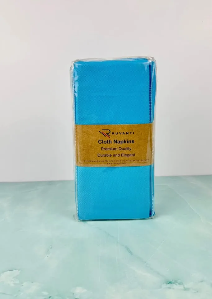 Table Dinner Napkins - Cloth Napkins Set of 12 - 18x18 inch image indicator(4)