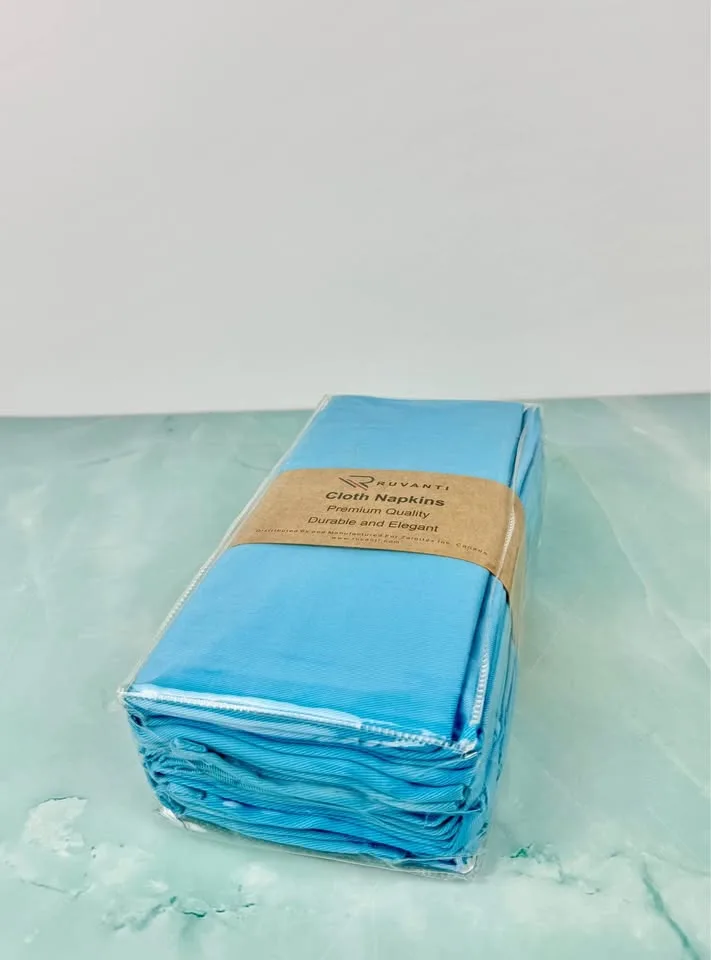 Table Dinner Napkins - Cloth Napkins Set of 12 - 18x18 inch image indicator(7)