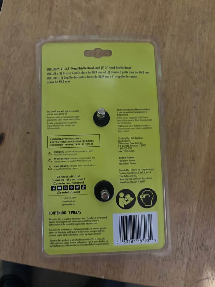 RYOBI brush set - photo 2