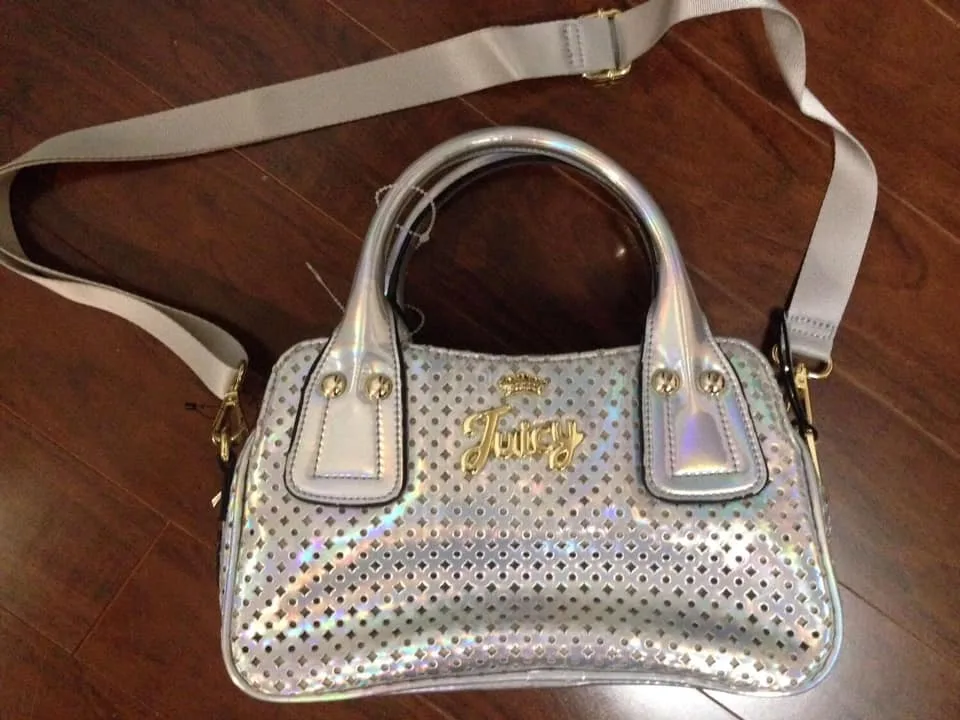 Juicy Couture Iridescent Silver Mini Sporty Crossbody image indicator(3)