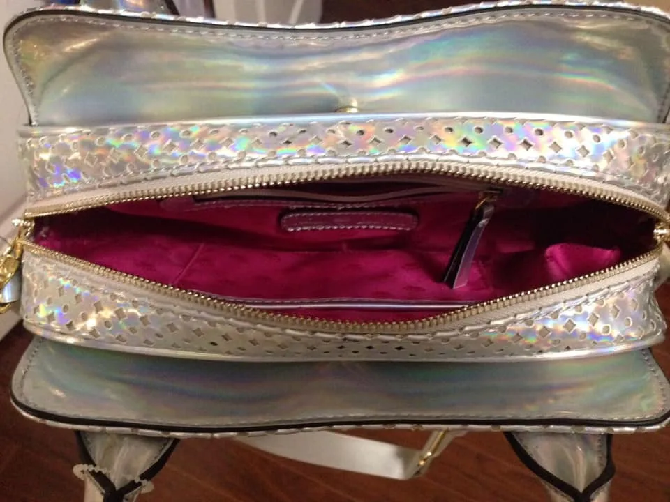 Juicy Couture Iridescent Silver Mini Sporty Crossbody image indicator(4)