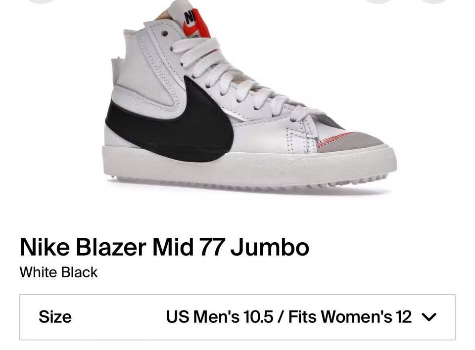 Nike Blazer Mid 77 Jumbo size 10.5 men’s