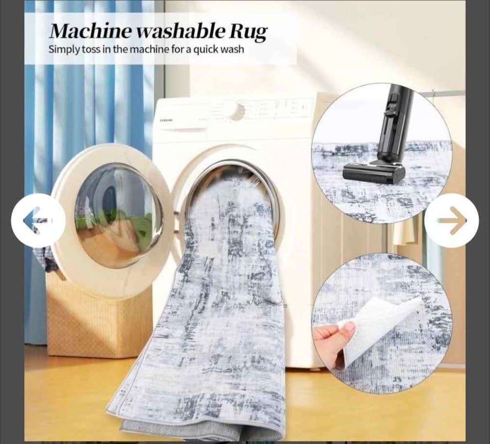 Brand new 9x12 Dolic Area Rug, Large Washable Rugs Grey - photo 4