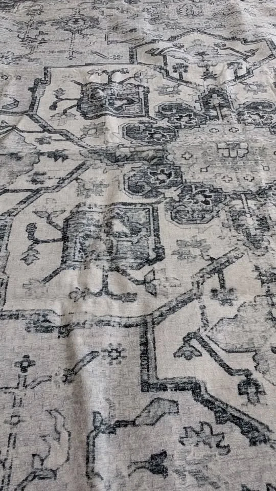 Brand new 9x12 Dolic Area Rug, Large Washable Rugs Grey image indicator(6)