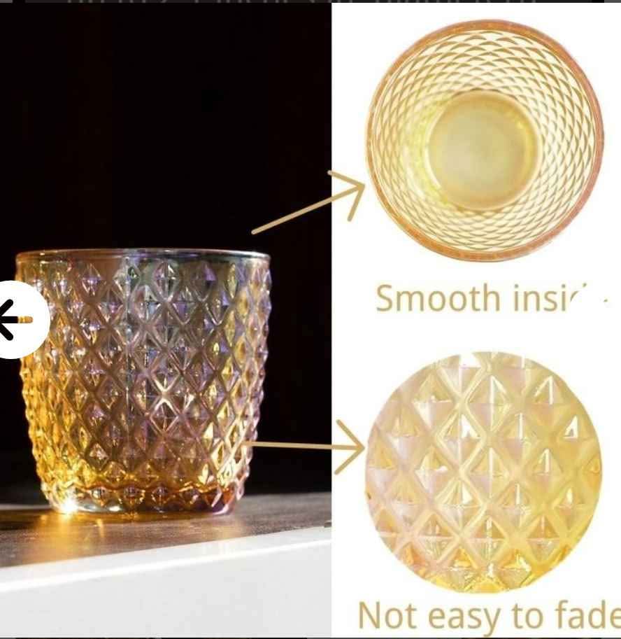 Pack Of 11 Colorful Gold Votive Candle Holders -Brand new in box - photo 3