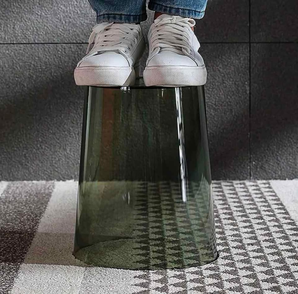 Transparent Hard plastic Trash Can - photo 3