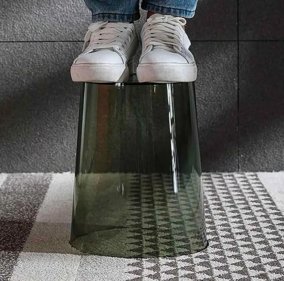 Transparent Hard plastic Trash Can image indicator(3)