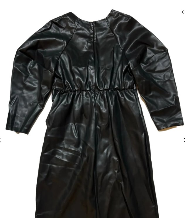 Eloquii Faux Leather Wrap Dress New - photo 3