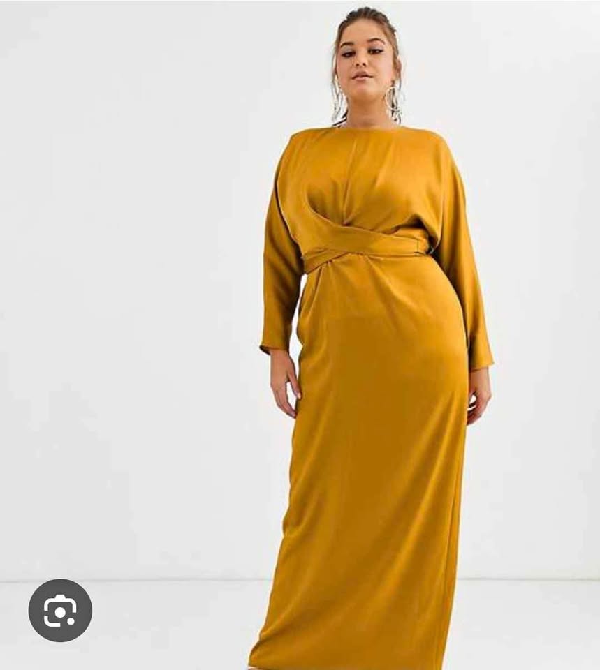 ASOS Batwing Mustard Dress