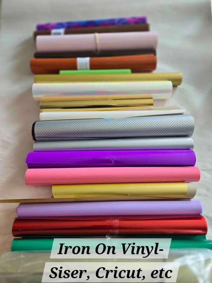 $60 Cricut Iron On/Permanent Vinyl rolls and pieces image indicator(2)