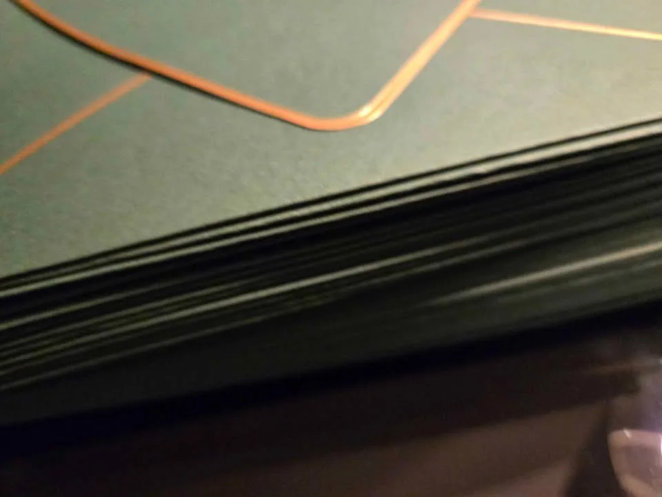 30 Green Envelopes with Gold trim image indicator(2)