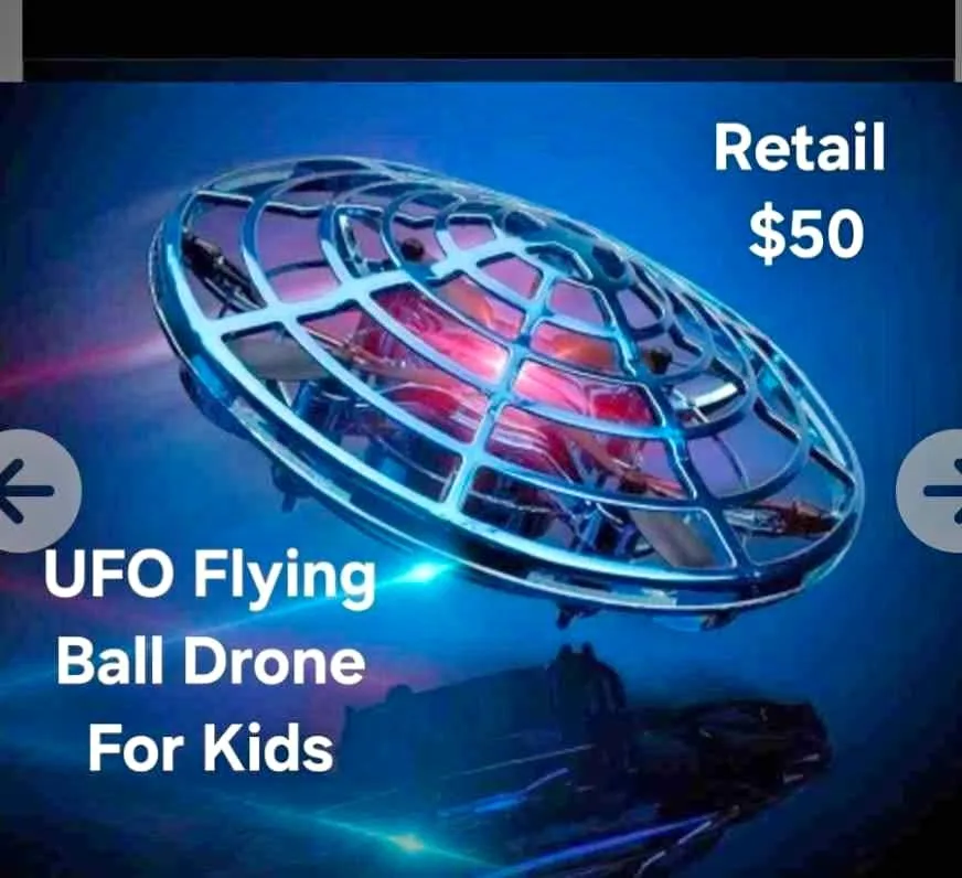 NEW Small UFO Flying Ball Drone for kids thumbnail