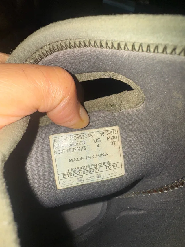 Camo Mossyoak Youth Boots Size 4 image indicator(5)