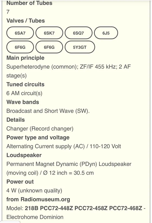 Electrohome Vintage Radio image indicator(4)