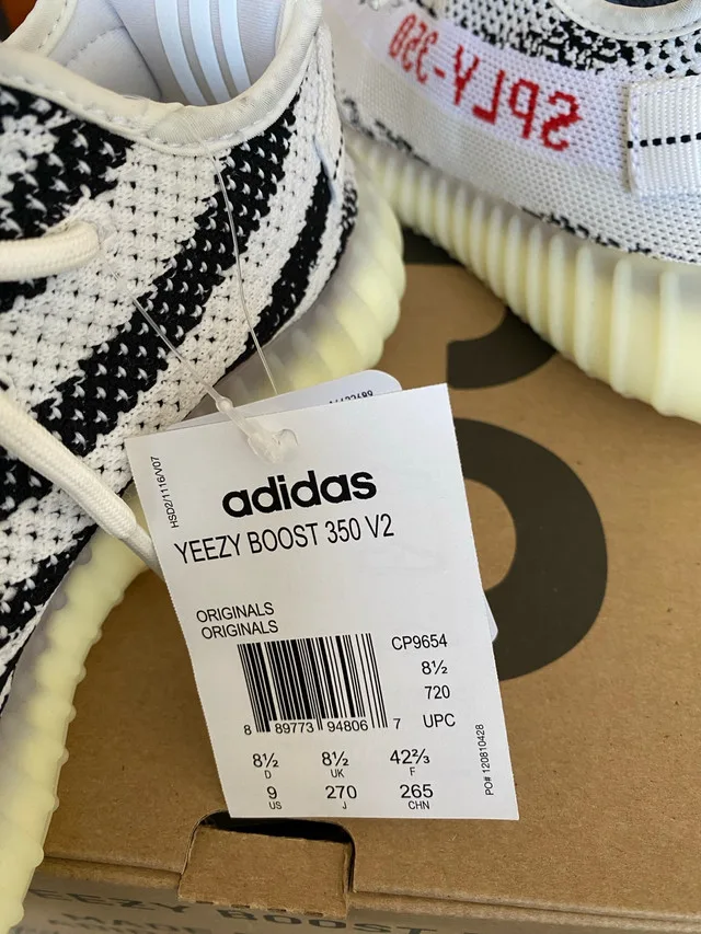 Adidas Yeezy Boost 350 V2 Zebra US 9 image indicator(4)