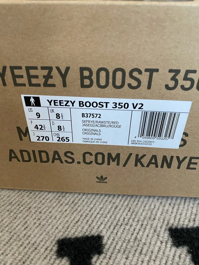 Adidas Yeezy 350 V2 Semi Frozen Yellow Size US9 image indicator(3)