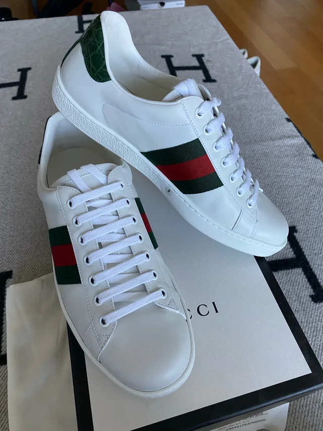 Gucci White Ace Sneaker Size 42 image indicator(6)