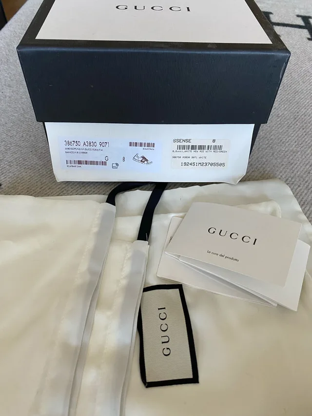 Gucci White Ace Sneaker Size 42 image indicator(7)