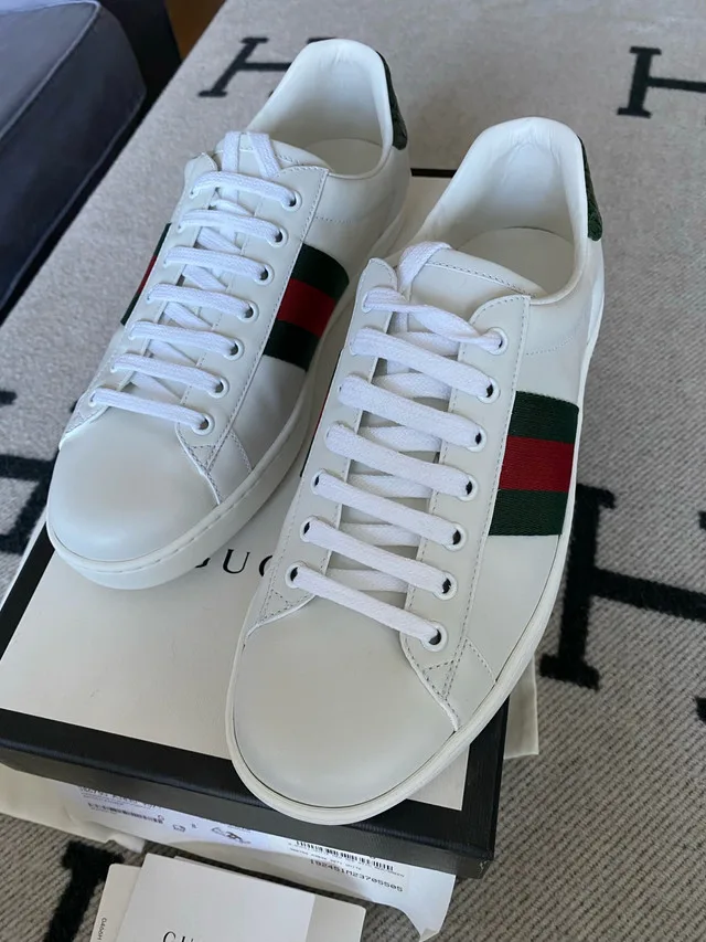 Gucci White Ace Sneaker Size 42 image indicator(8)