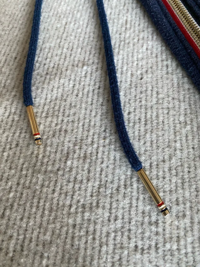 Thom Browne Classic Navy 4 Bar Full Zip Hoodie image indicator(6)