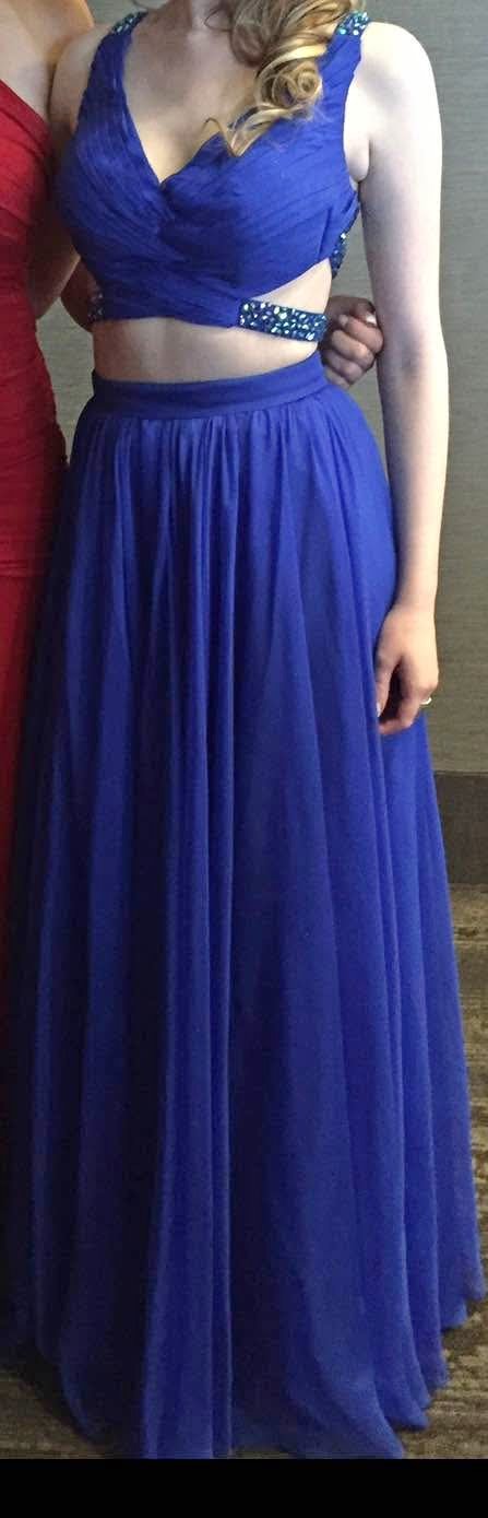 Prom Dress - Royal Blue two piece