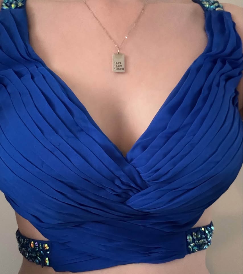 Prom Dress - Royal Blue two piece - photo 2