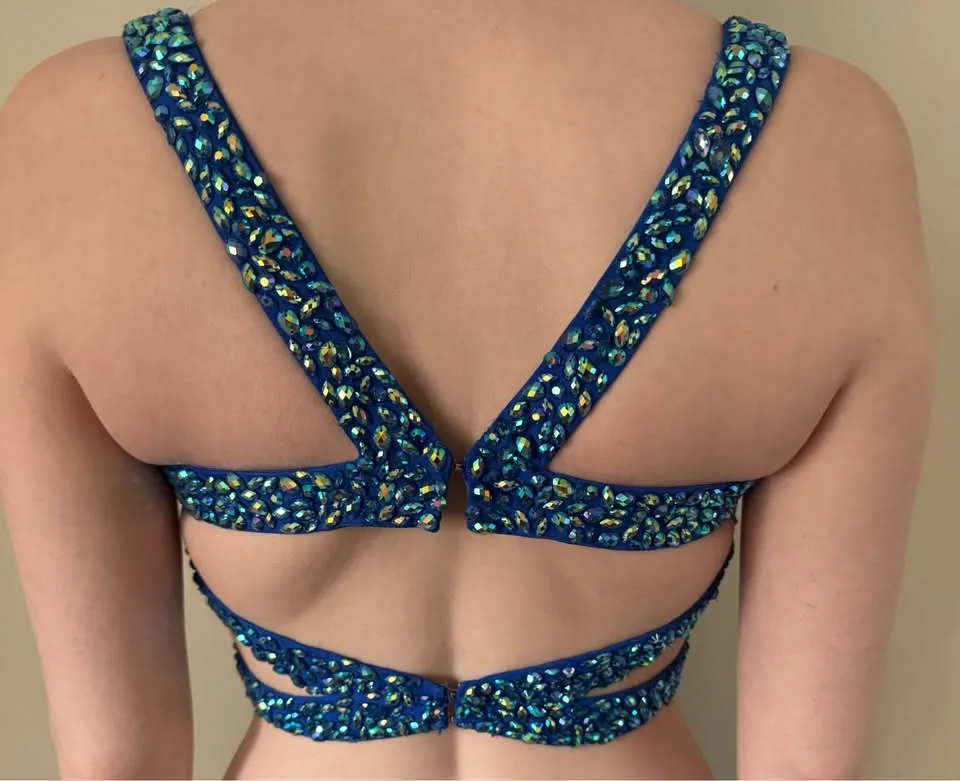 Prom Dress - Royal Blue two piece image indicator(3)