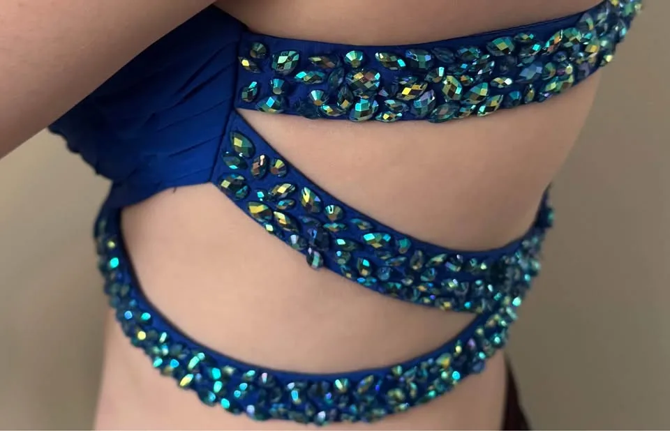 Prom Dress - Royal Blue two piece image indicator(4)