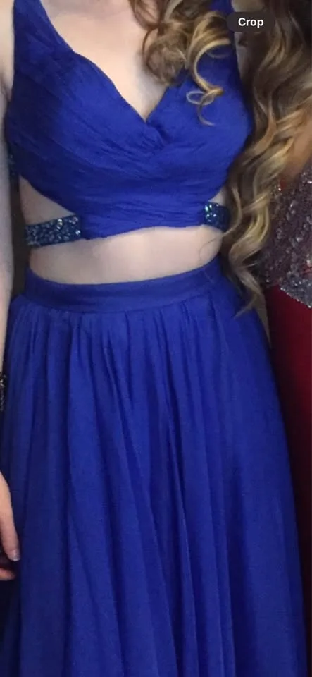 Prom Dress - Royal Blue two piece image indicator(5)