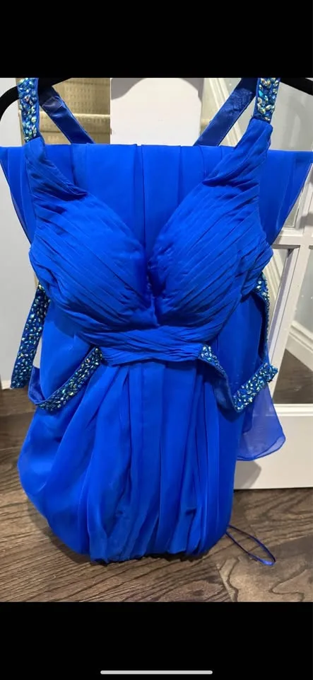 Prom Dress - Royal Blue two piece image indicator(6)