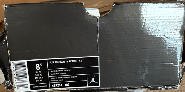 AIR JORDAN RETRO 10 OLD ROYAL 2012 SIZE 8.5 MENS - photo 2