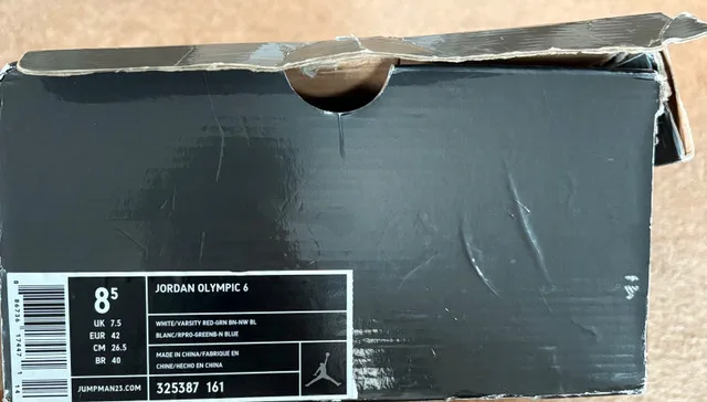 AIR JORDAN RETRO 6 OLYMPIC FLAG BEJING 2008 SIZE 8.5 MENS image indicator(2)
