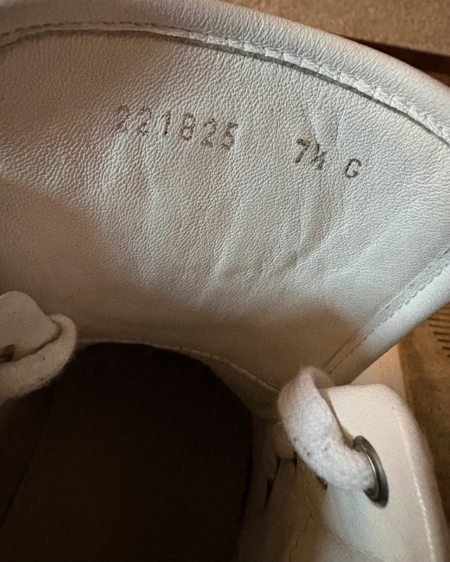 VINTAGE WHITE GUCCI HIGH TOP SHOES MENS SIZE 7.5 - photo 3