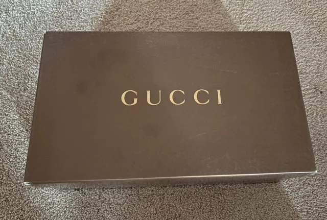 VINTAGE GUCCI ACE STRIPE LOW TOP SNEAKERS MEN SIZE 8 image indicator(5)