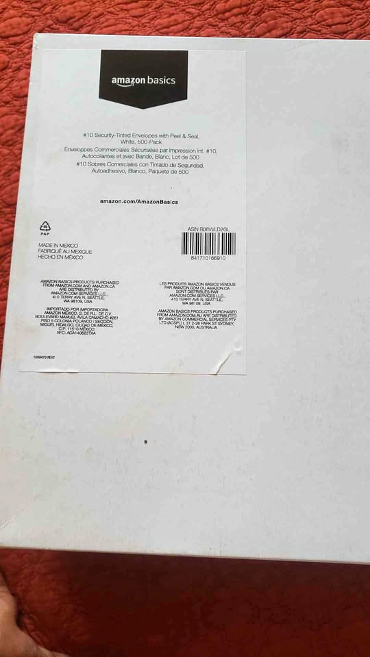 #10 security tint envelopes, 2 brand new boxes 1500 envelopes
