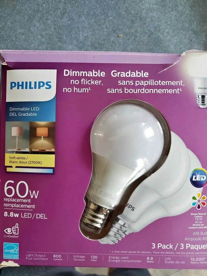 PHILIPS Led Bulb 60W Soft White thumbnail