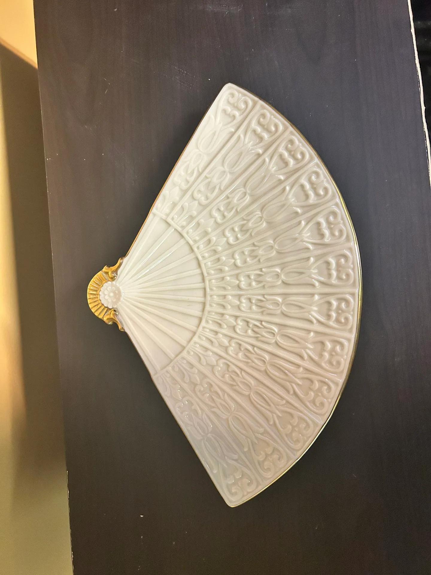 Lenox Fan Shaped Decorative Plate