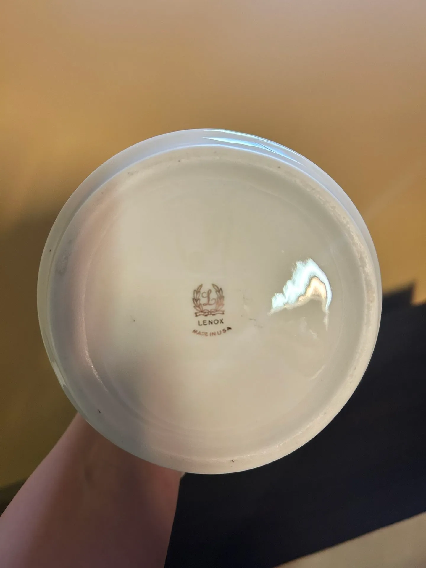 Lenox Vase - White Embossed Floral Design image indicator(3)