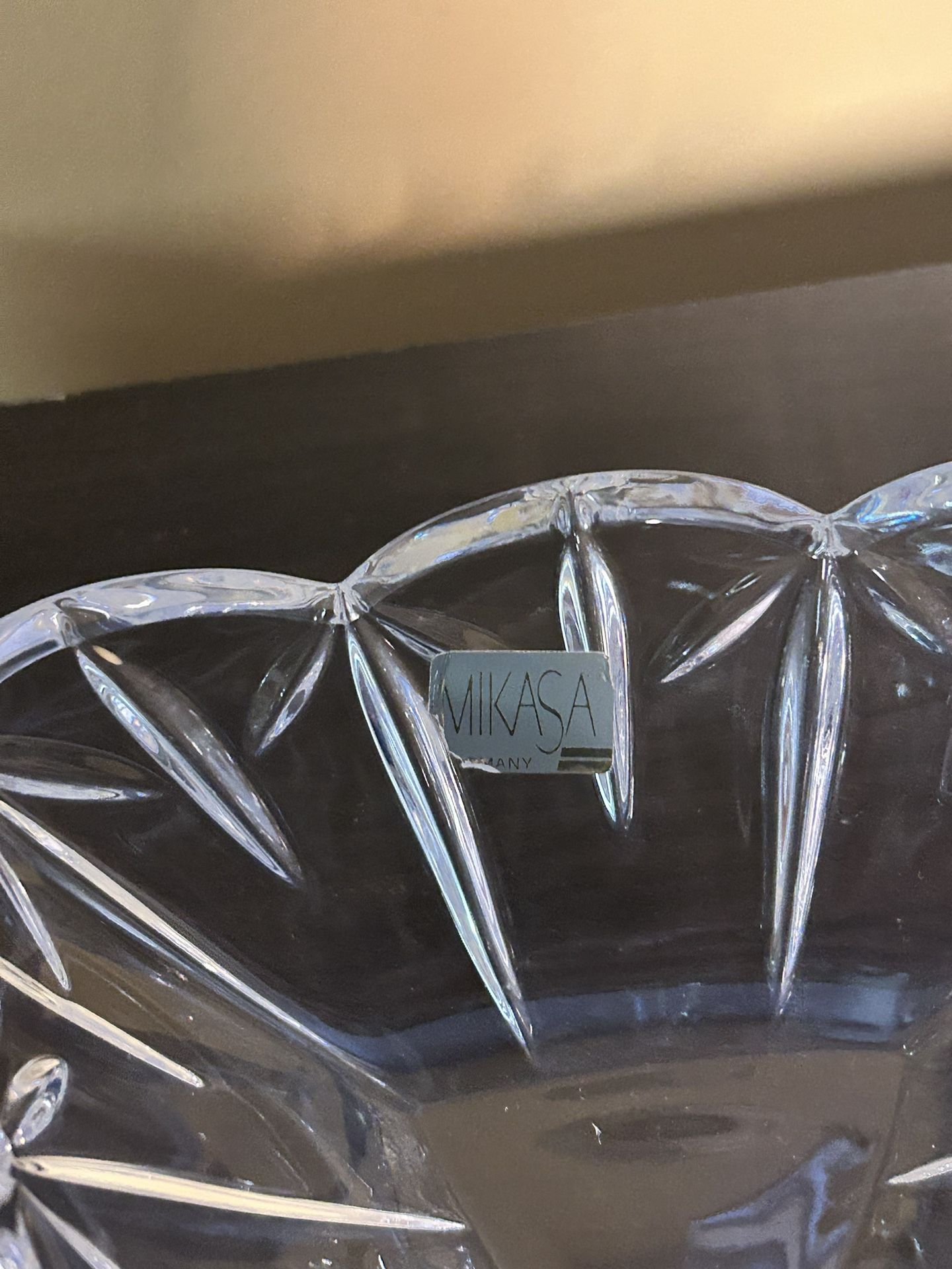Mikasa Crystal Triangular Dish - photo 2