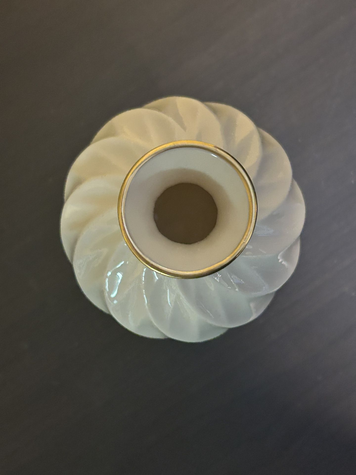 Lenox China Swirl Bud Vase, 24k Gold Accents - photo 2