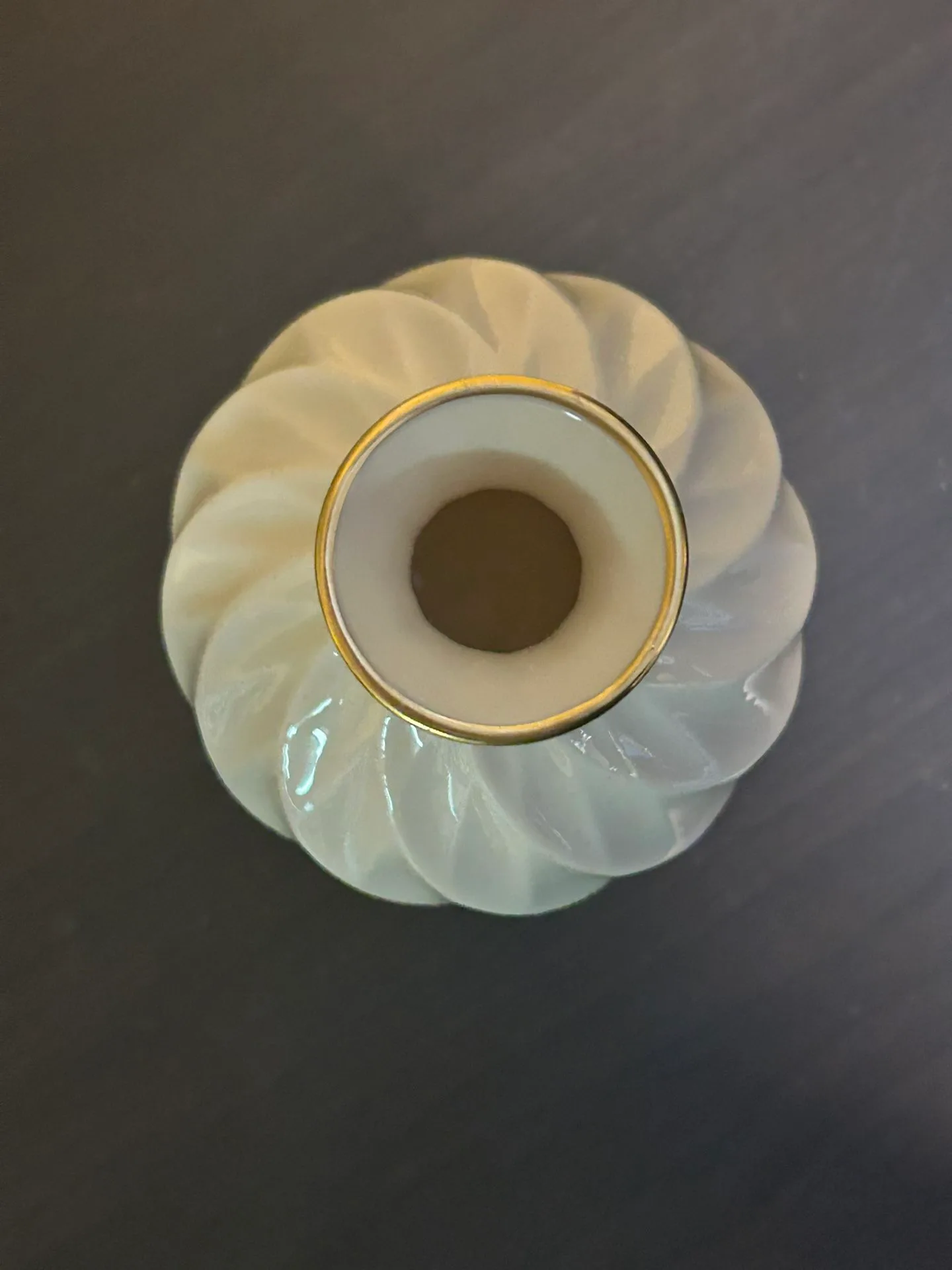 Lenox China Swirl Bud Vase, 24k Gold Accents image indicator(2)