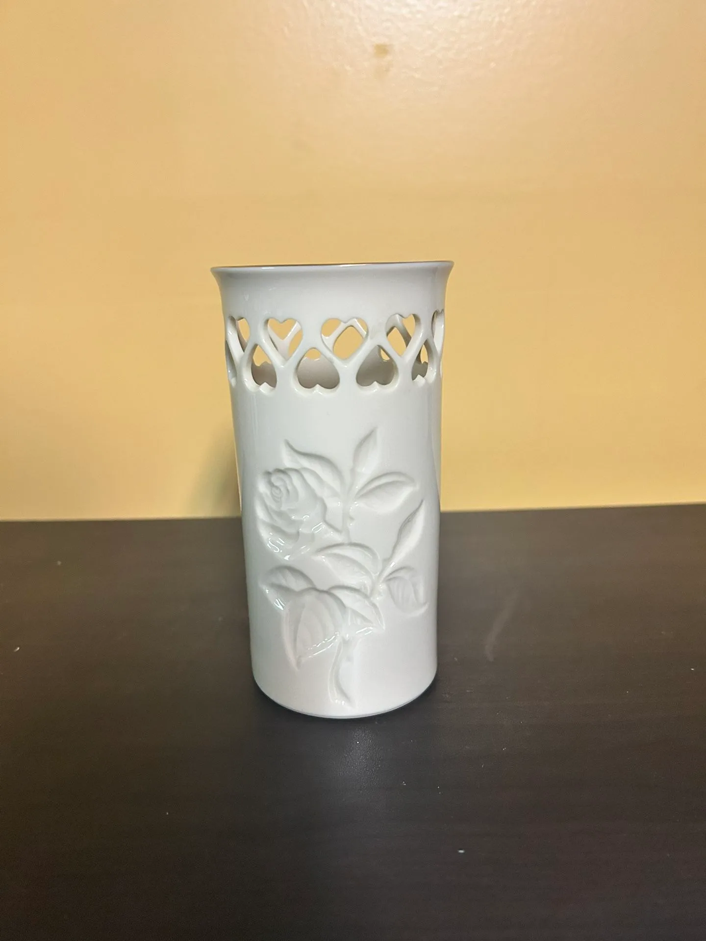 Lenox Heart Rose Bud Vase