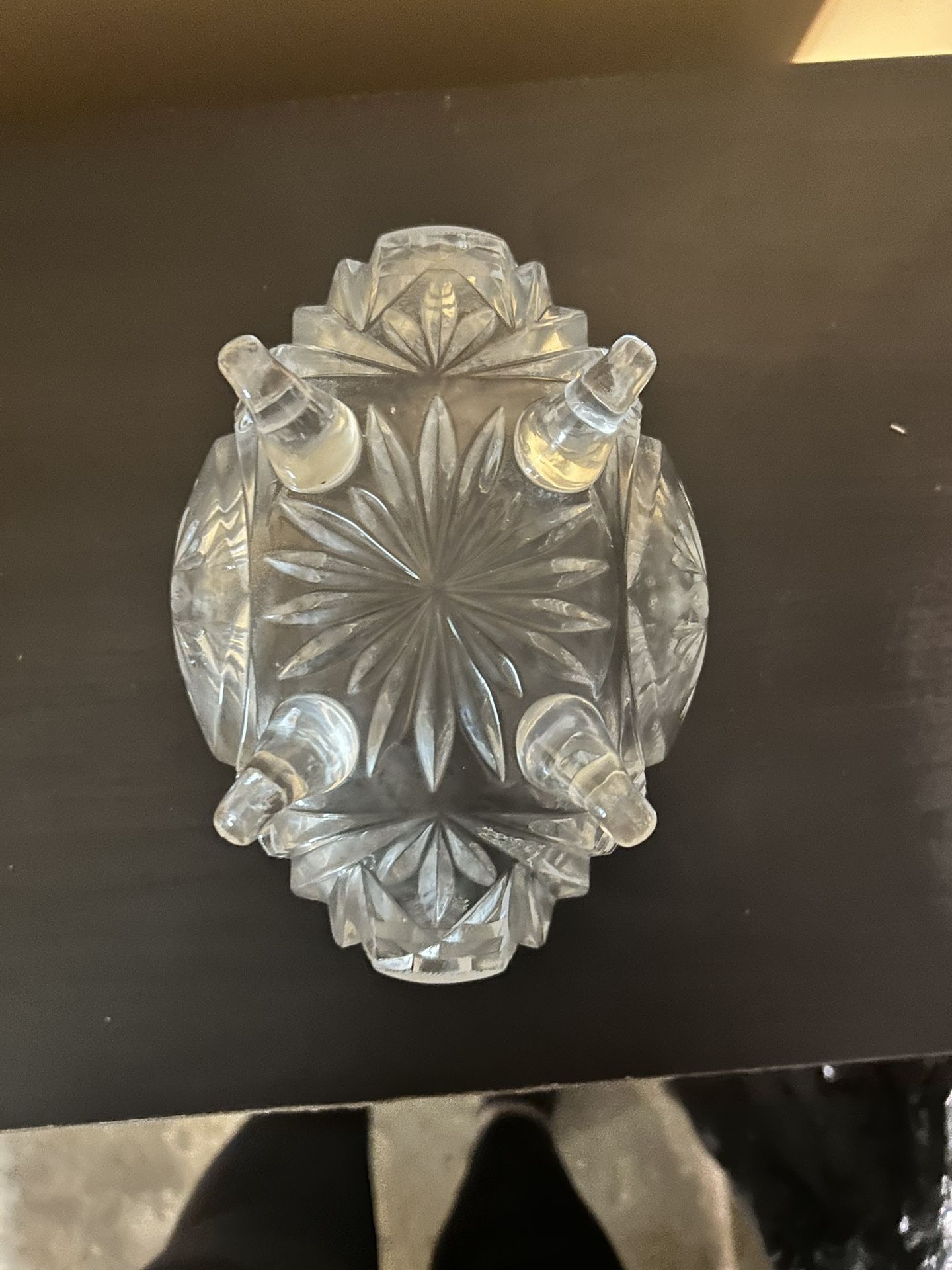 Crystal Glass Bowl with Feet - photo 2