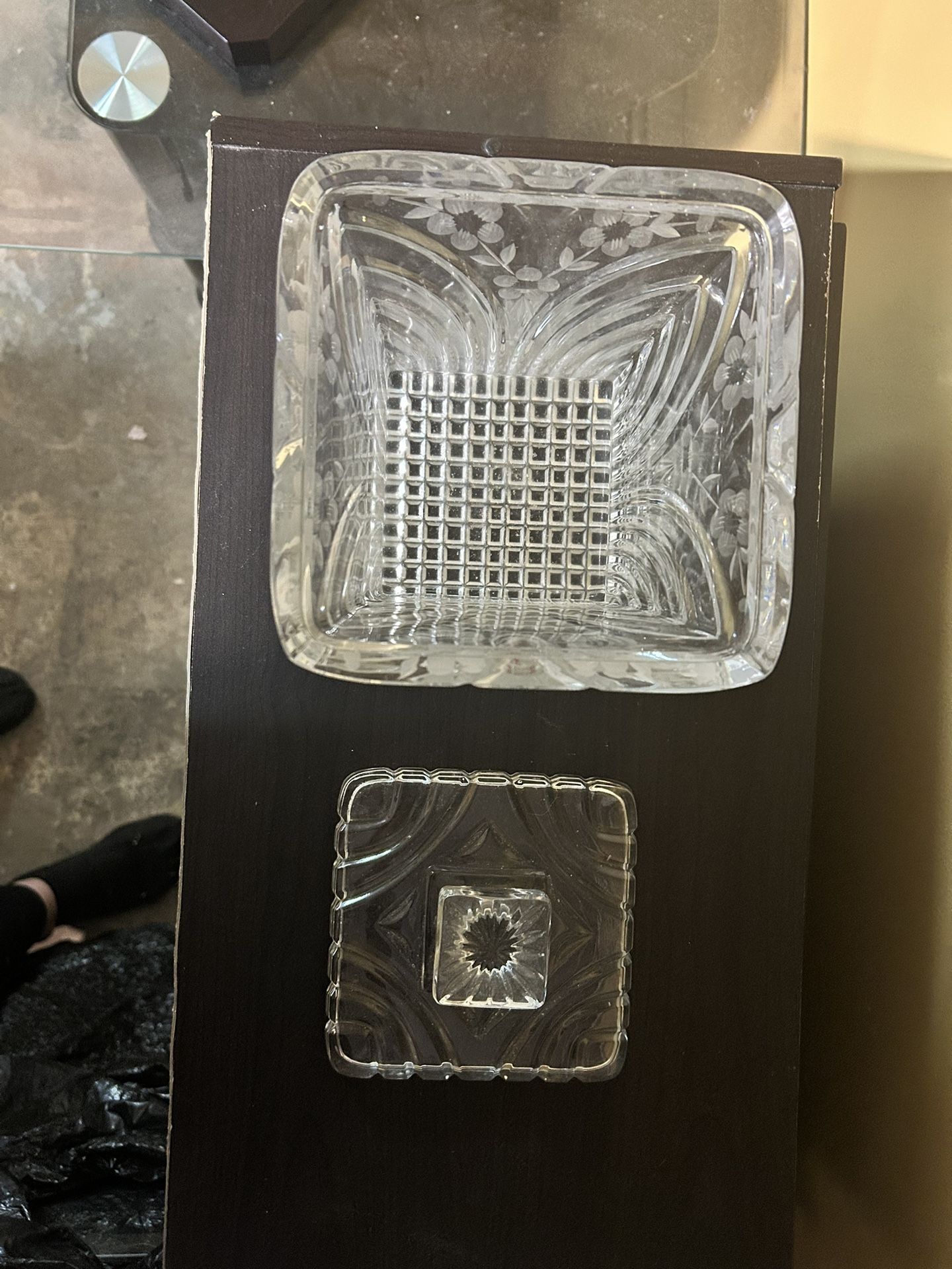 Vintage Crystal Multipurpose Jar w Lid - photo 3