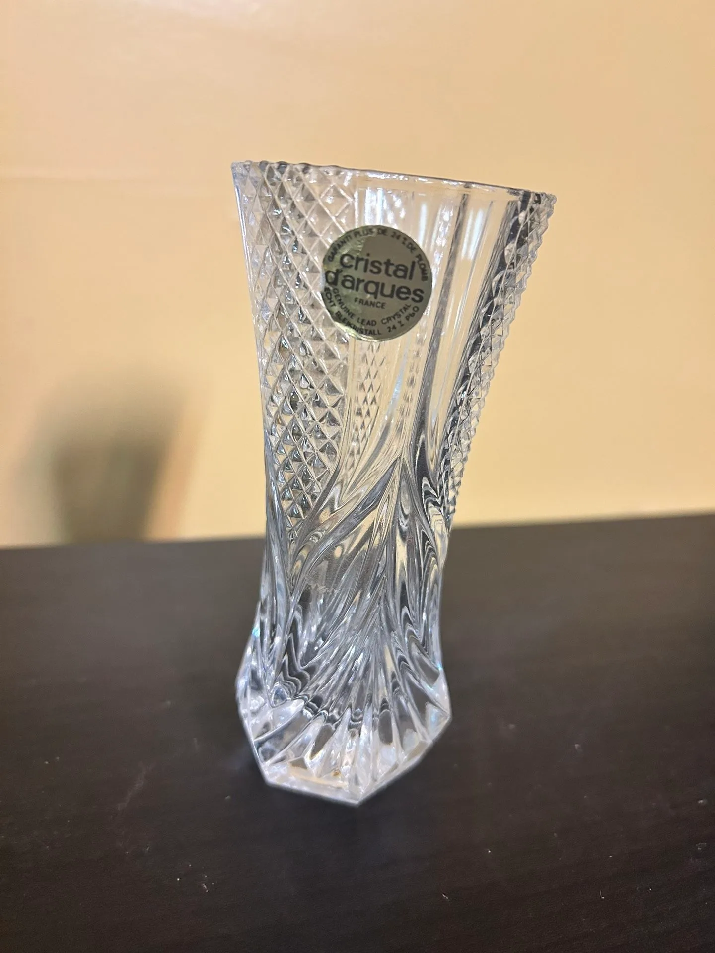 Cristal d'Arques Crystal Vase