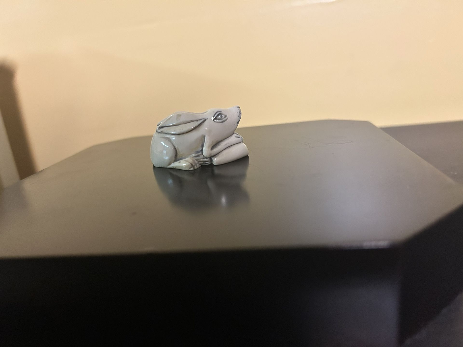 Carved Rabbit Figurine And Whistle - photo 2