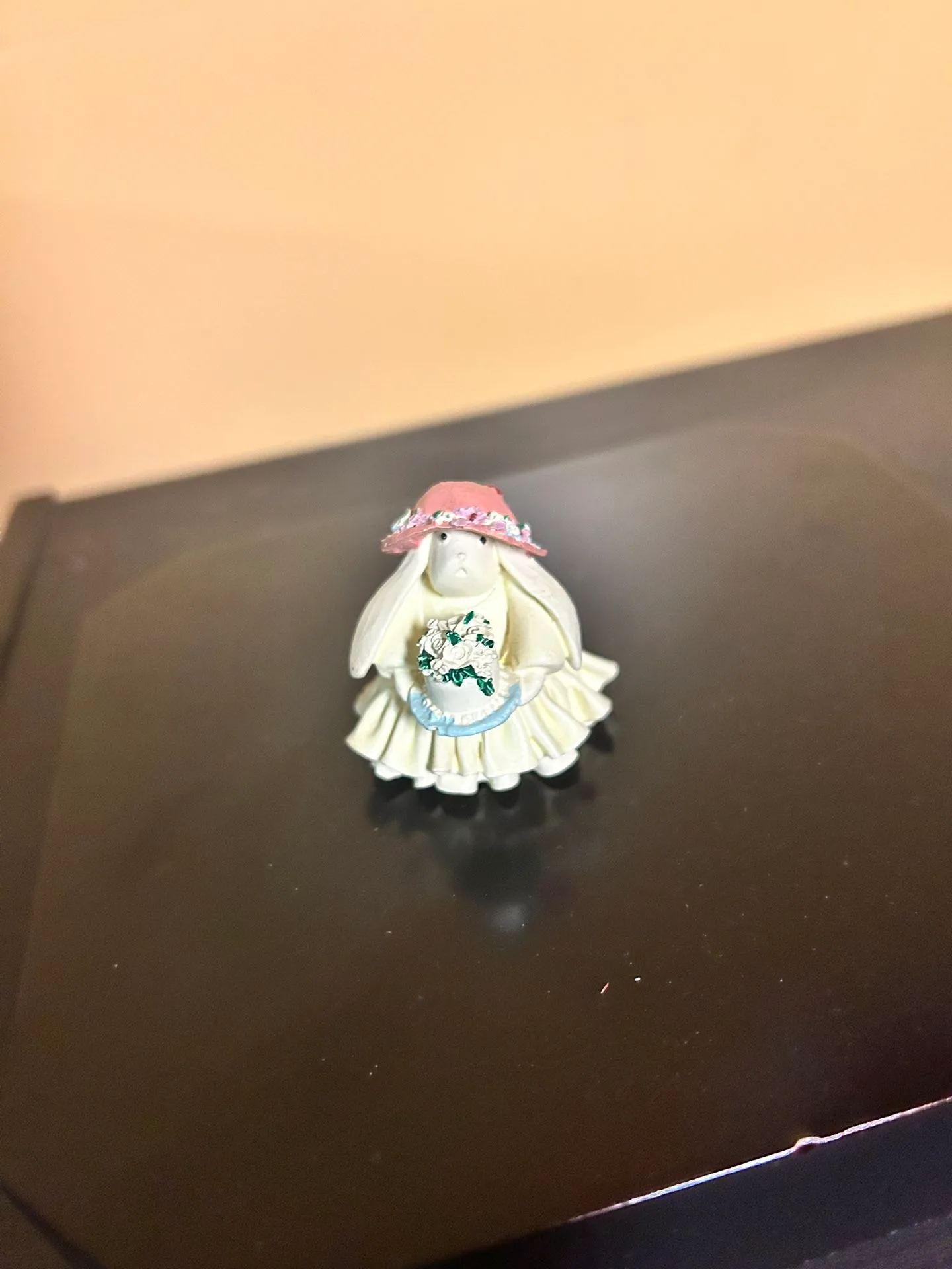 Adorable Bride Rabbit Figurine